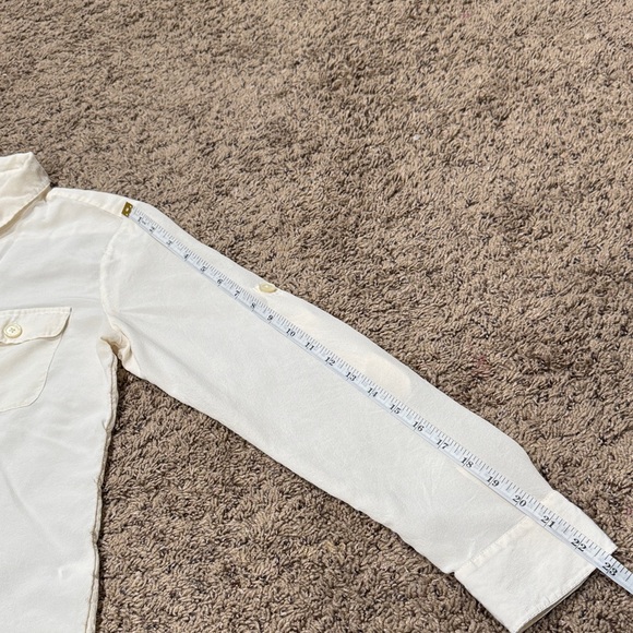 Banana Republic Women’s 100% Silk Ivory Blouse Size M - Picture 6 of 11